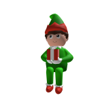 Green Elf On A Shoulder