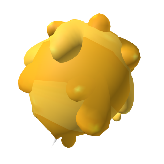 Yellow slime bee abdomen / Tail