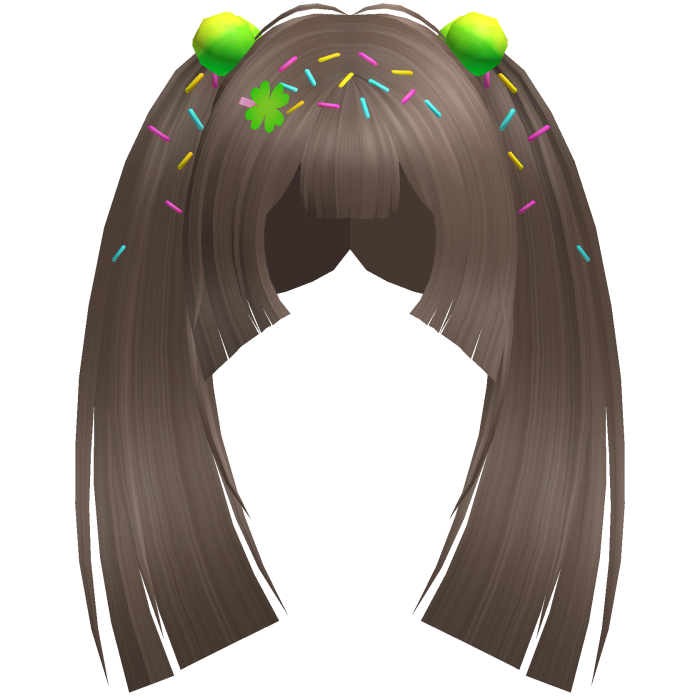 ♡ kawaii clover sprinkles long pigtails in milktea