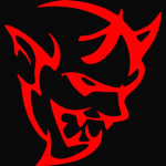 Black red demon