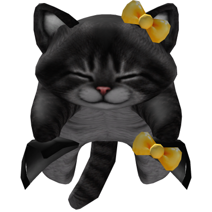 Cute Sleepy Kitty Cat Ears w Bows On Head [3.0]