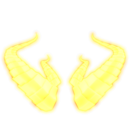 ✨🔥GOLD EMISSIVE CREATURE HORNS (GLOWS IN GAME Roblox item