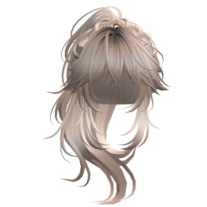 Wolfcut Anime Layered Ponytail Platnium