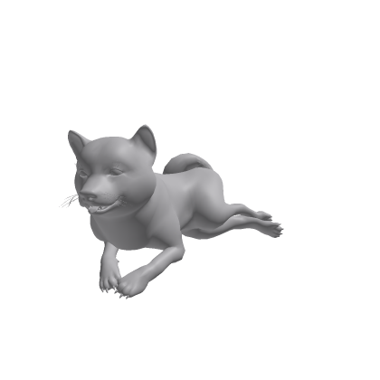 Laying dog Normal Texture Data 