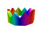 CODE: CLASSICRAINBOWSPIKEYCROWN