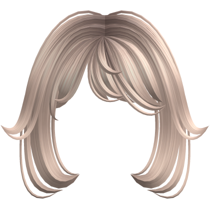 ♡ Cute Soft Fluffy Bangs (Platinium Blonde) Roblox item