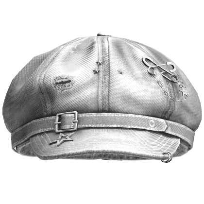 White Cute Denim Stylish Cap Roblox item