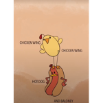 Chicken wings and nuggets