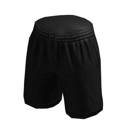 Black Textured Knit Oversized Shorts - Roblox