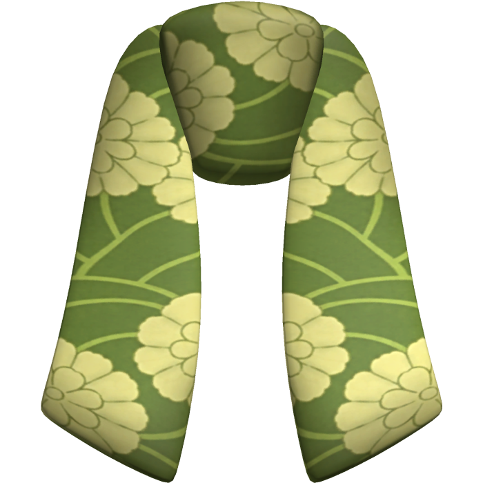 ❀ Ubuyashiki Sibling Green Floral Obi Back Bow