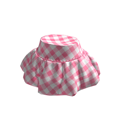 ✨ Pink Gingham Balloon Skirt Igari Jumino thumbnail