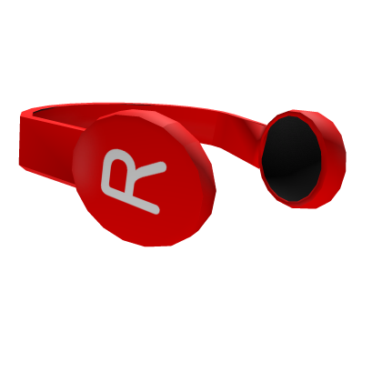 Classic Red Headphones Neck Roblox item