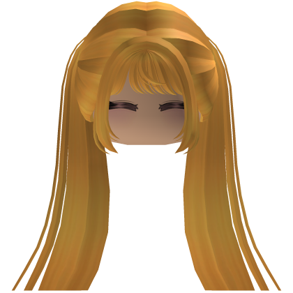 Cute emo y2k hair fluffy (yellow)