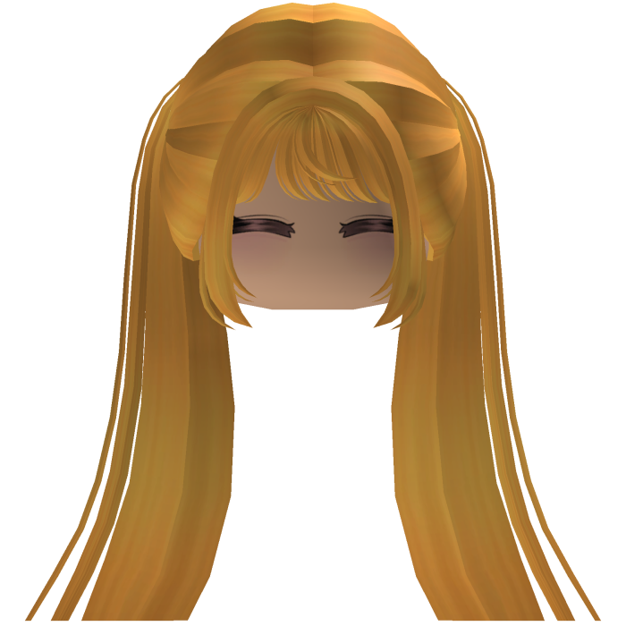 Cute emo y2k hair fluffy (yellow)