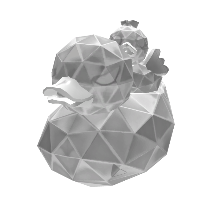[PBR] white Crystal Duck Duck Duo [Addon]
