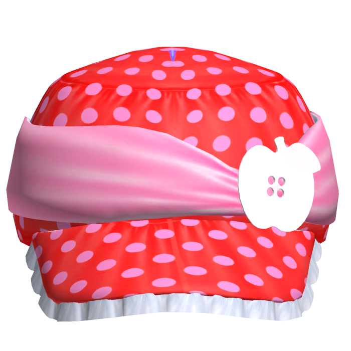 Cute 2000s Pink Red Polka Dot Gyaru Apple Button