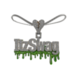 ItzSwag Custom "Slime Or Get Slimed" Diamond Chain