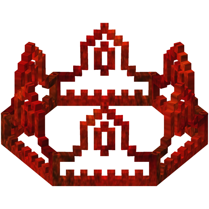 Adurite Red 8-Bit Royal Crown Outline (Addon)