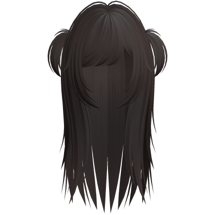 rockstar wispy hair w pigtails brown Roblox item