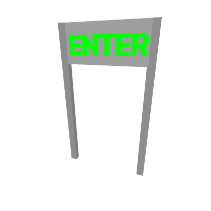 1 Way Enter sign