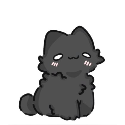 Cute Silly Black Cat Cape Roblox item