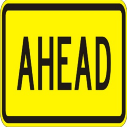fixed ahead sign Roblox decal