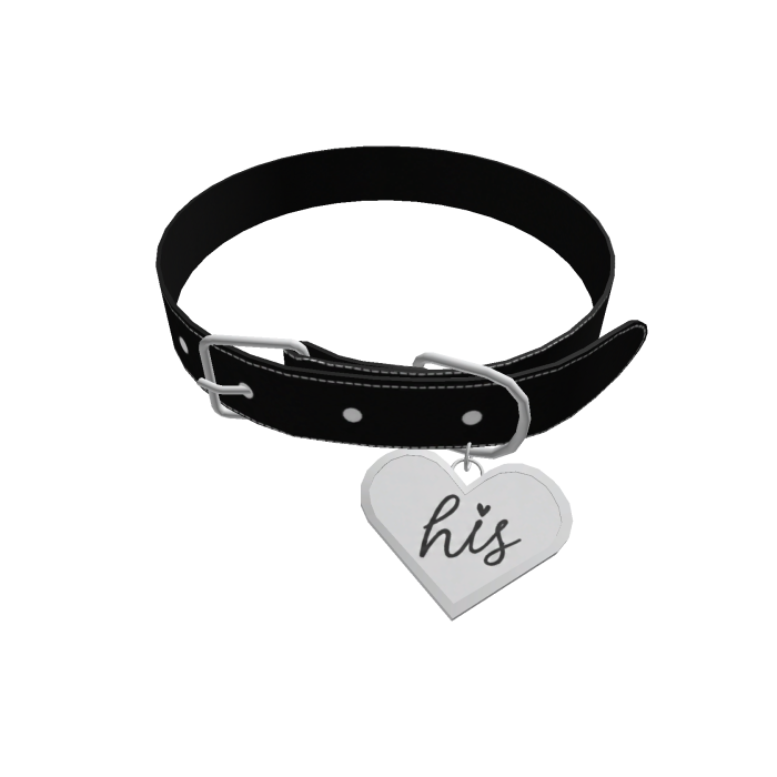 black his heart puppy necklace