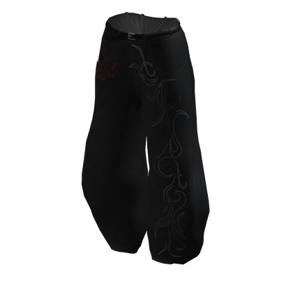 Y2K Baggy Jeans Black
