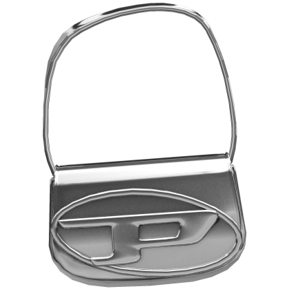 Y2K Silver Metallic Modern Petrol Bag Roblox item