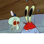 Mr. Krabs and Squidward