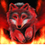 the flaming fire wolves