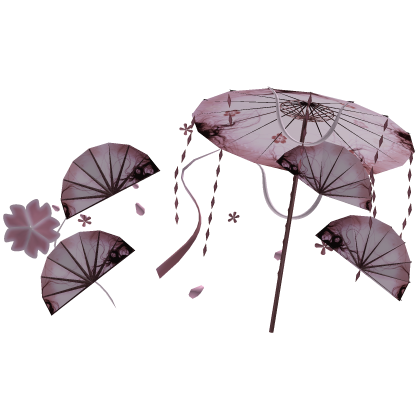 Maximalist Pink Sakura Umbrella & Fans