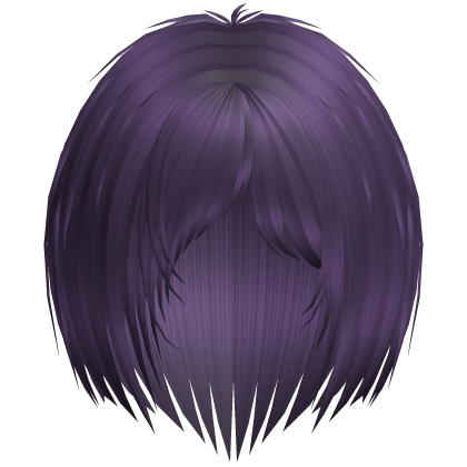 Goth Razor Cut Layered Bob (Purple)