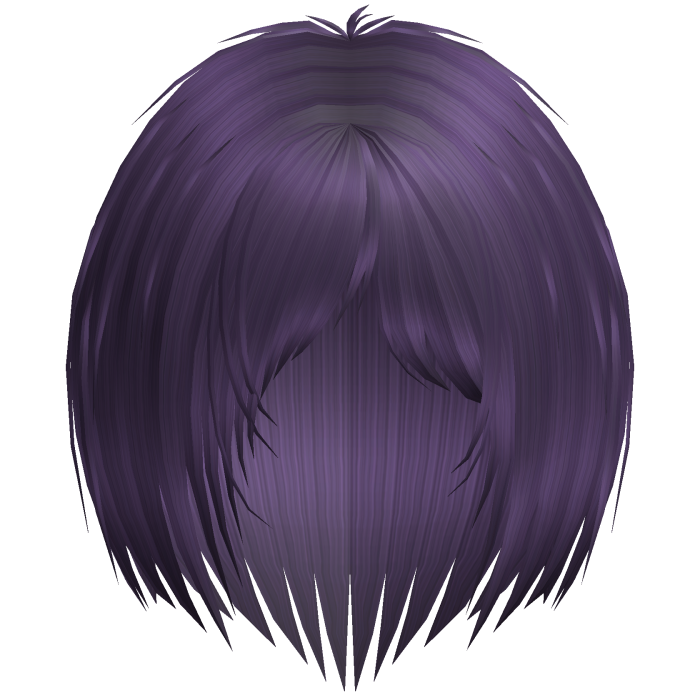 Goth Razor Cut Layered Bob (Purple)