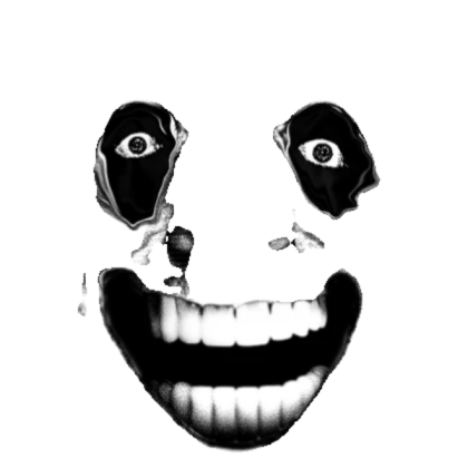 big mouth and scary face Roblox decal