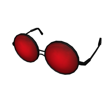 Circle Framed Red Glasses Roblox
