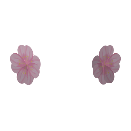 Pink Flowers On Cheek