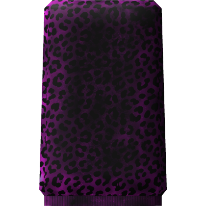 Purple Leopard Y2K Zip Sleeve ( Right ) Roblox item