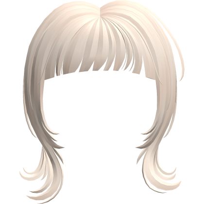 𑣲⋆ Blunt Hime Face Framing Bangs Pastel Blonde Roblox item
