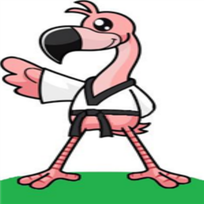 cartoon flamingo Roblox decal