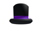 Black Tophat With Nebulous Band