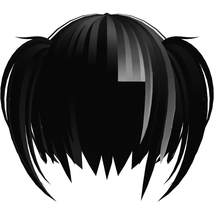 🕸️๋. ⭑ Mourning Gothic Pigtails || Black