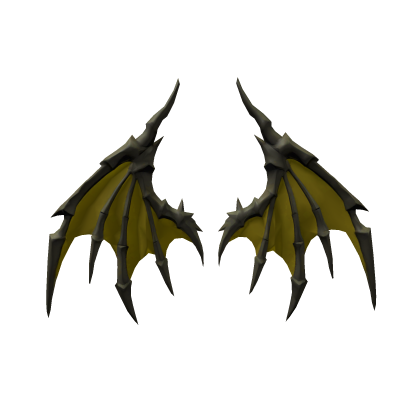 Dark Yellow Demon Wyvern Wings