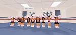 Team Siua cheer teams Barry avenue