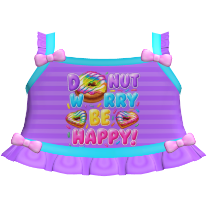cute purple doughnut tweencore cutecore top