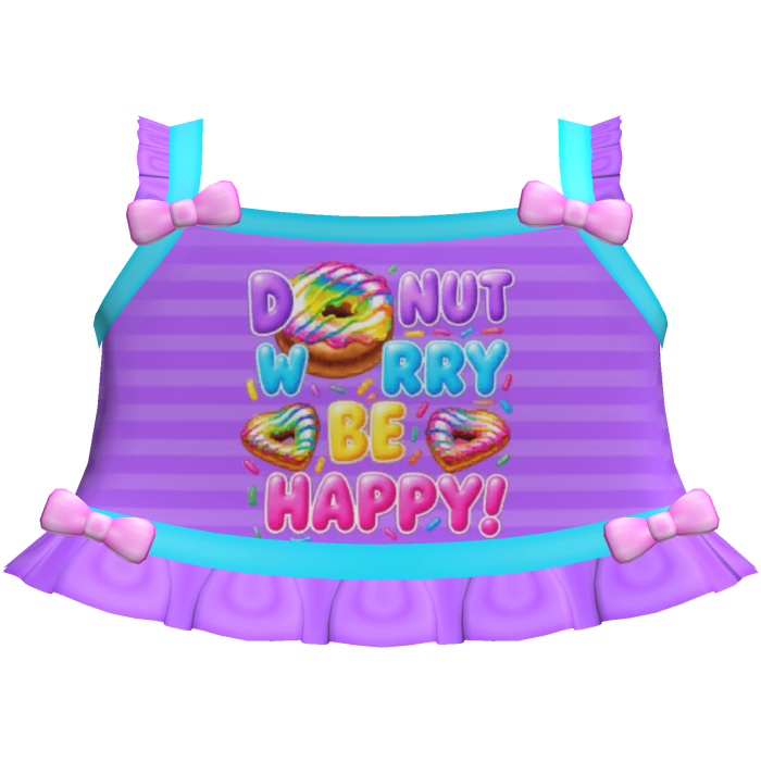 cute purple doughnut tweencore cutecore top