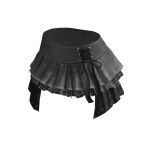 🍀Drawstring Ruffle Skirt (Denim Grey)