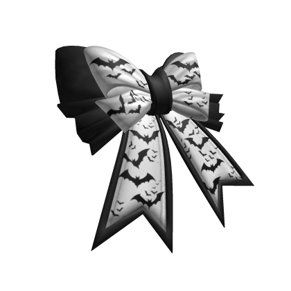 Halloween bow hairclip [Black/White]
