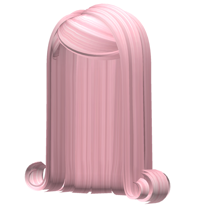 -',ৎ Long Slick Curls in Pink
