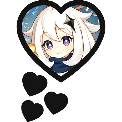 Paimon Thinking Hearts Genshin Impact